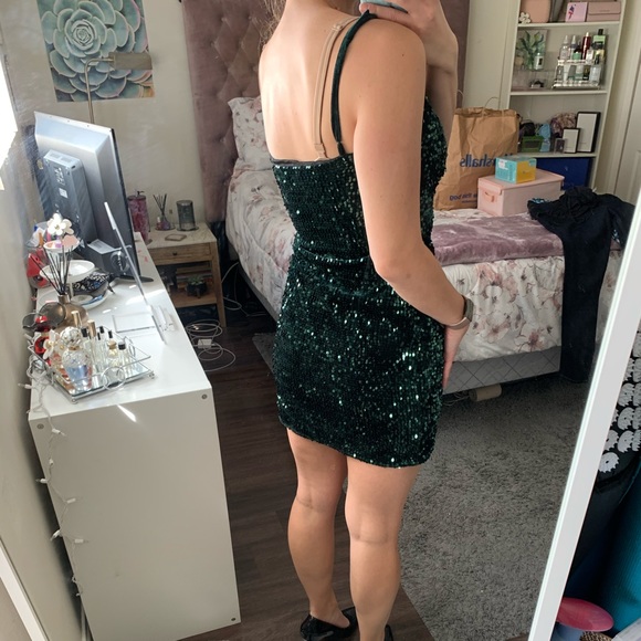 LEAVING CLOSET!! Accepting almost any offer! WORN ONCE - Zara Sequin Dress - Picture 3 of 5